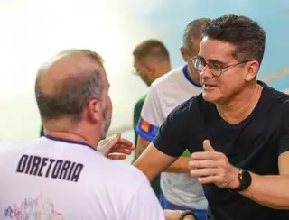 Prefeito David Almeida comemora vitória do Manaus Vôlei/TecToy pela segunda rodada da competição nacional