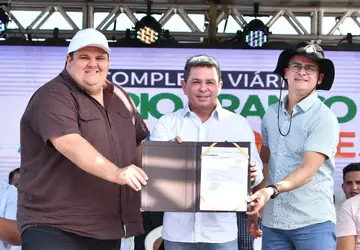Prefeito David Almeida e vice-governador Tadeu de Souza destacam avanços na infraestrutura viária com construção de viaduto na avenida das Torres 