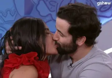 Matteus e Isabelle dão primeiro beijo fora do BBB 24 e web enlouquece