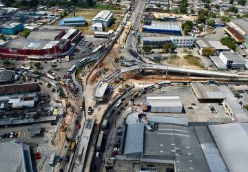 Prefeitura avança nas obras do viaduto Rei Pelé e chega a 70% de execução